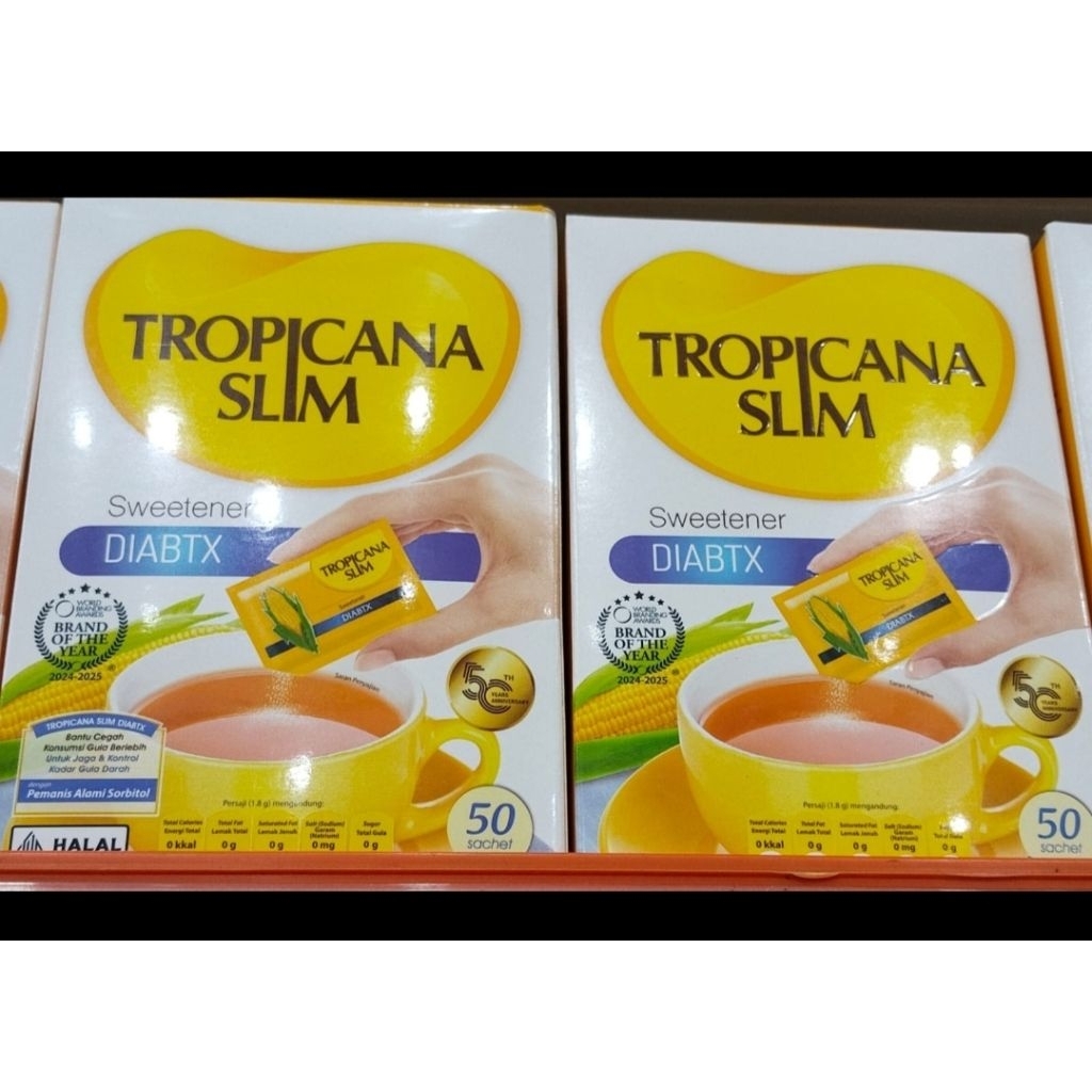 

Tropicana Slim Sweetener Diabtx 50 Sachet - pemanis untuk Diabetesi