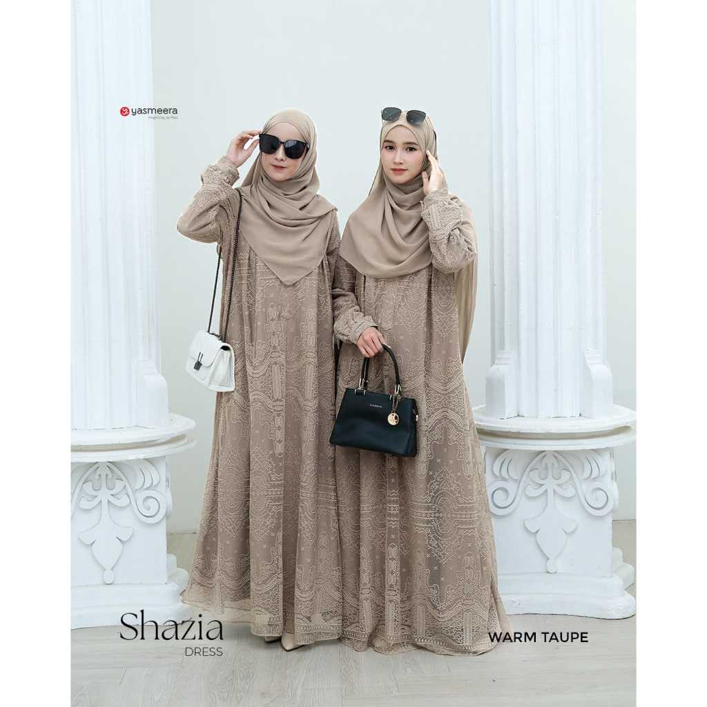 GAMIS DRESS SHAZIA BY YASMEERA | GAMIS ETHNIC FULL BROKAT LUXURY