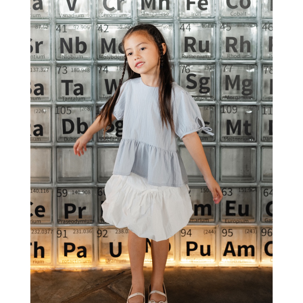 LEWIS EMMA - Misty Top (2-14 Tahun) Baju Anak Perempuan / Atasan Lengan Pendek