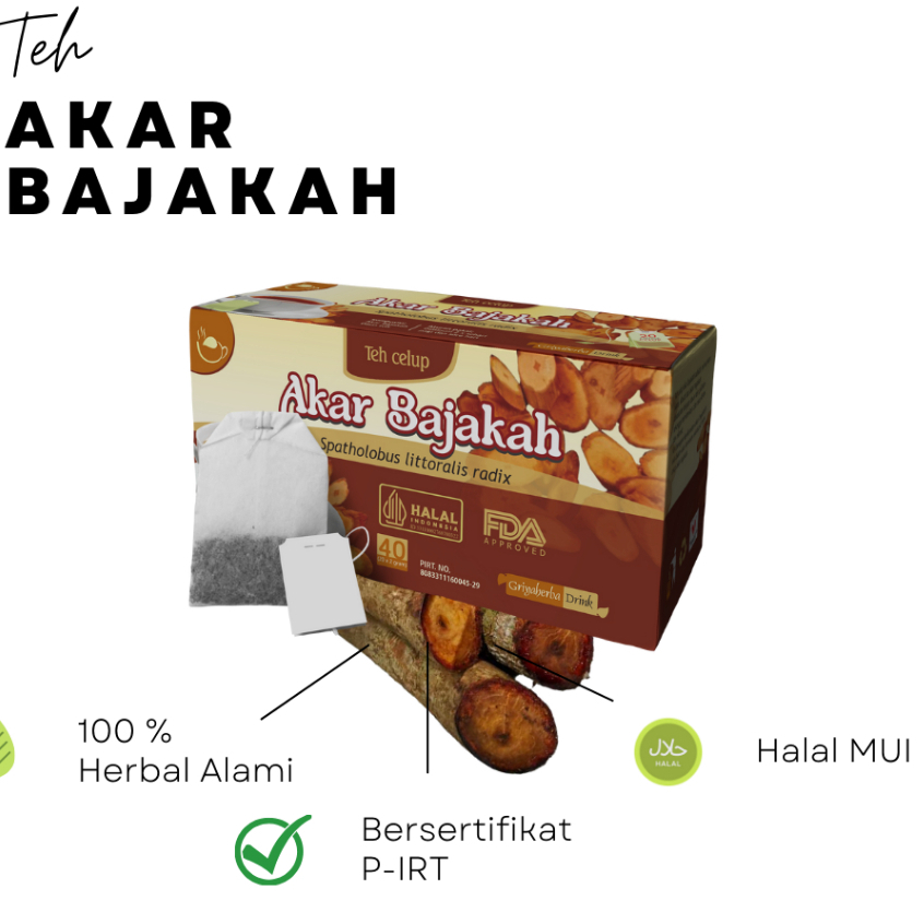 

Teh Bajakah Asli Kalimantan Teh Bajakah Merah isi 30 premium Teh Celup Kayu Akar Bajakah Asli Kalimantan Teh Bajakah Kalalawit Merah Premium isi 20 kantong