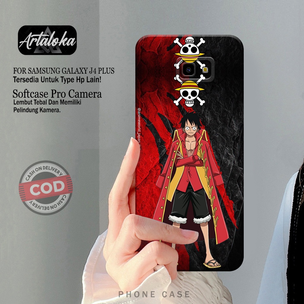 Softcase Hp Samsung Galaxy J4 Plus Fashion Case Anime Case Samsung Galaxy J4 Plus Silikon TPU Pro Ca