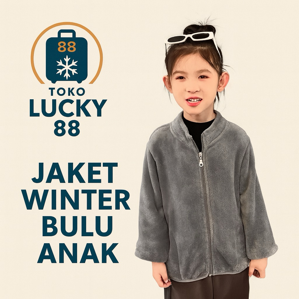 MOLLAD XQ8178 Jacket Fur Kids Jaket Bulu Anak Bayi Musim Dingin winter Autumn Korean Style Gaya Kore