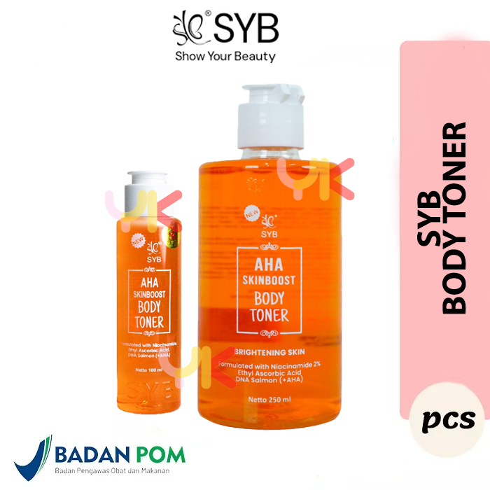 SYB AHA Skin Boost Body Toner DNA Salmon 100ml dan 250ml
