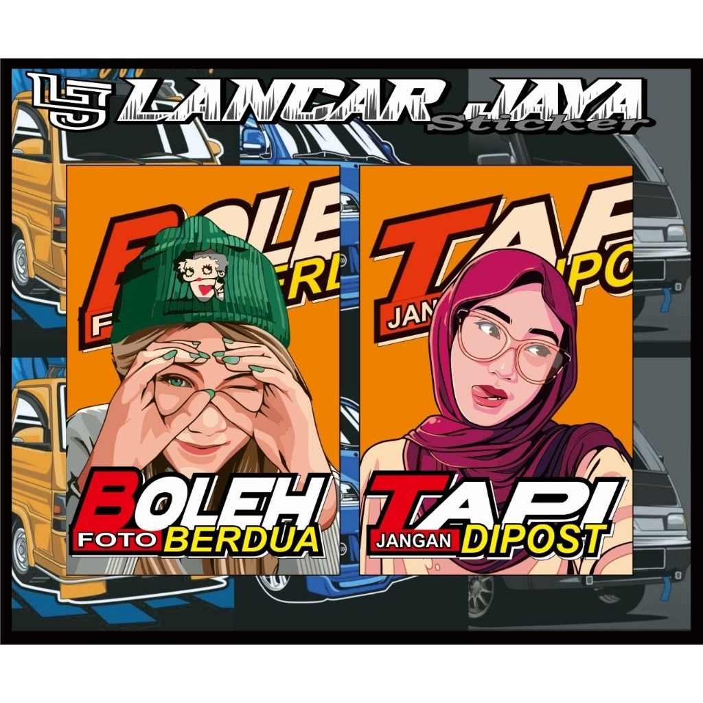 KEPET PENAHAN LUMPUR/VRIASI MOBIL/STICKER/untuk l300, tss, futura, grand max, traga