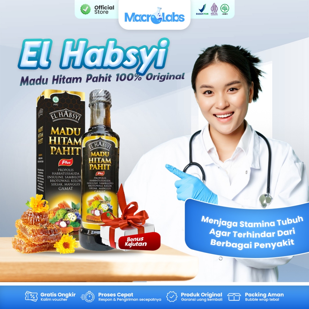 

EL HABSYI MADU HITAM PAHIT KEMASAN BESAR | ASLI ORIGINAL | GARANSI 100%