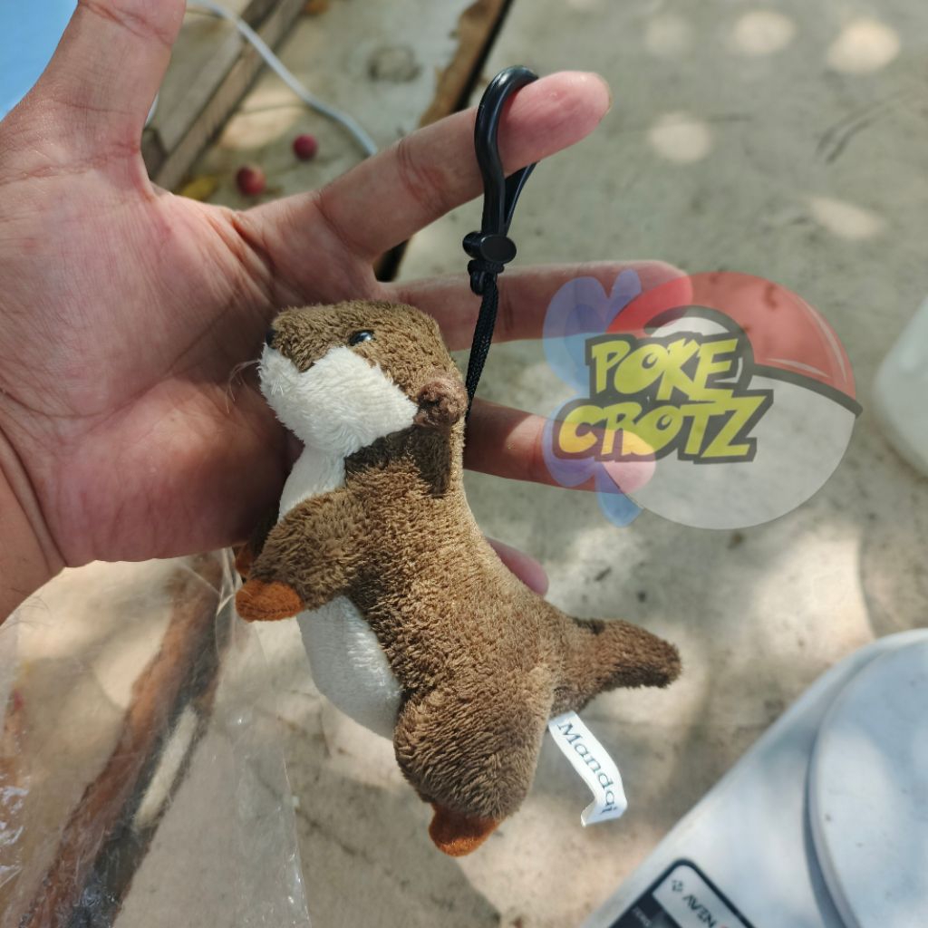 Boneka otter keychain gantungan kunci mandai plush 12cm