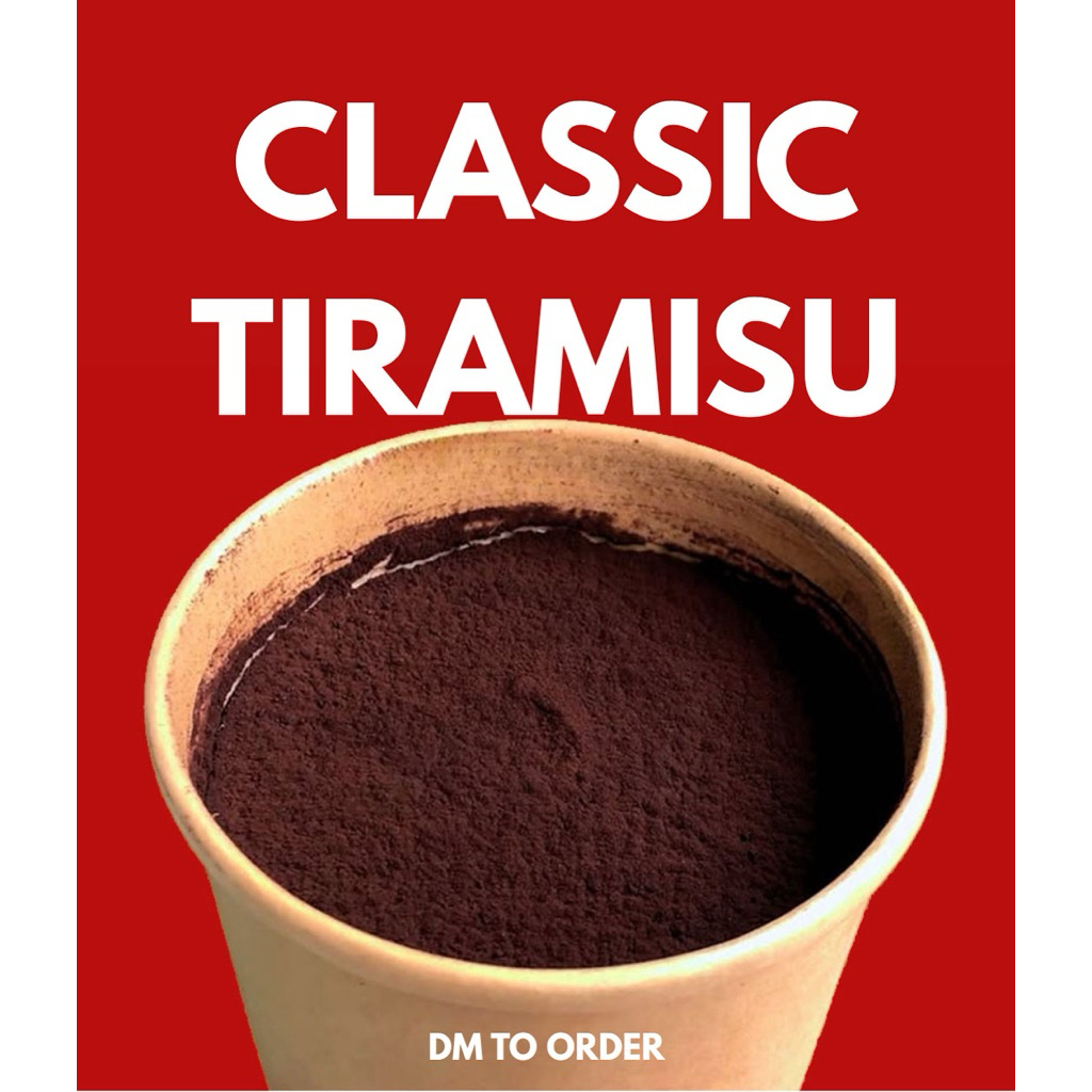 

Classic Tiramisu Dessert (100% mascarpone cheese) NO ALCOHOL