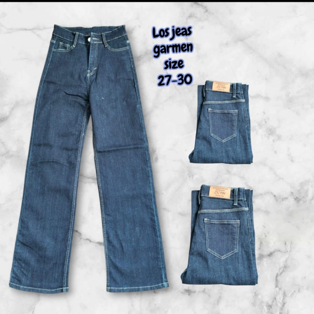 CELANA OLFIN LOSE JEANS BAHAN GARMEN