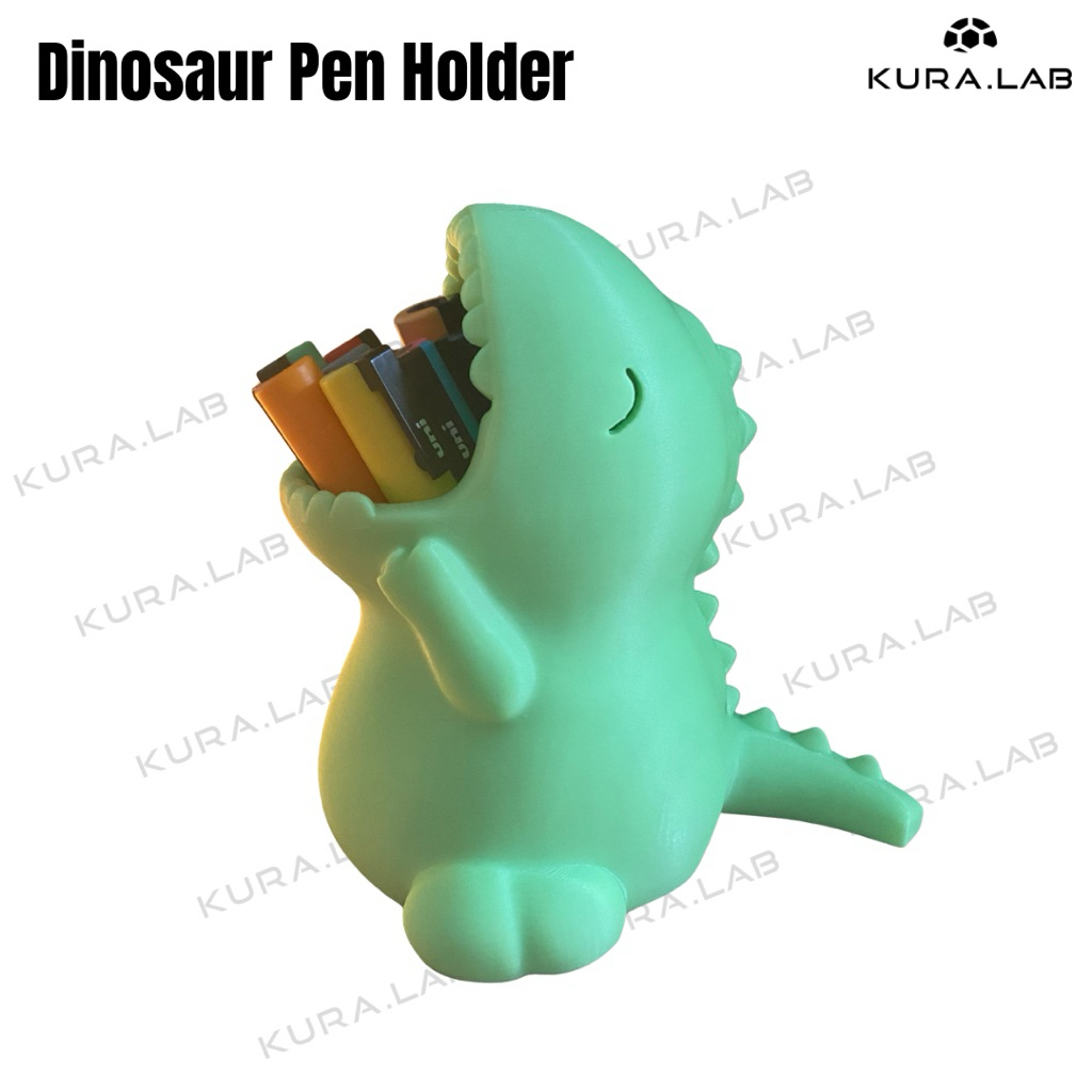 

Dinosaur Pen Holder | Tempat Pensil Lucu Aesthetic Meja Belajar – [KURA.LAB]