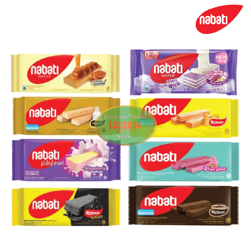 

Wafer Richeese NABATI 110 Gr Gram Manis Renyah Rasa Chocolate Cokelat Coklat / Cheese Keju / Pink Lava / Black / White / Butter Caramel / Goguma Cake Varian Lengkap Cemilan Makanan Ringan Snack Oleh Oleh Khas Pekalongan Murah Berkualitas