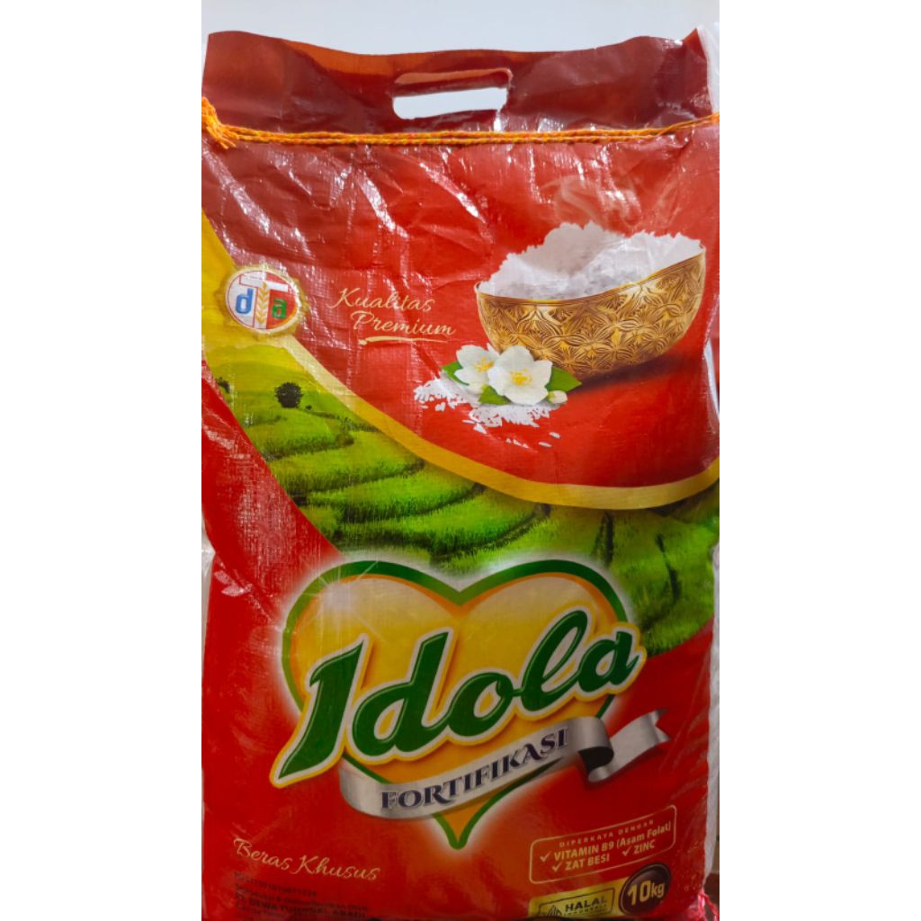 

Beras Idola Premium Jasmine. Beras kesukaan Pulen. Tersedia 10kg & 20kg
