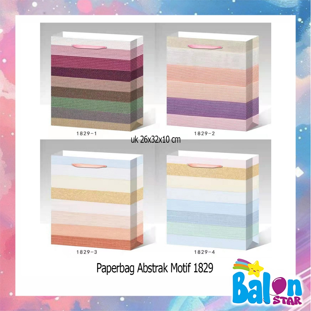 

Paperbag Motif UK 26x32x10cm , paperbag ulangtahun, tas kado, tas souvenir, kado ultah