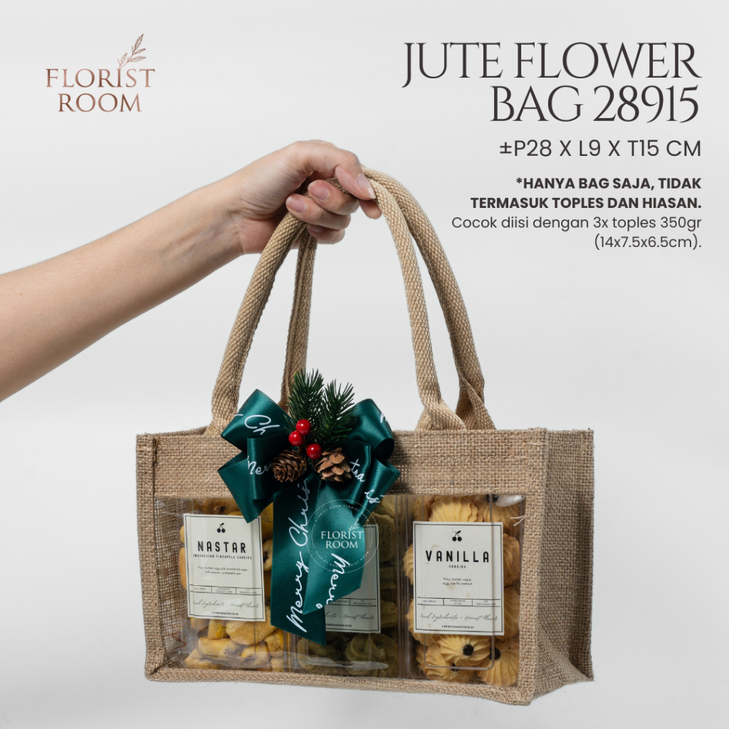 

1 Pc Jute Flower Bag 28915 - Tas Hampers