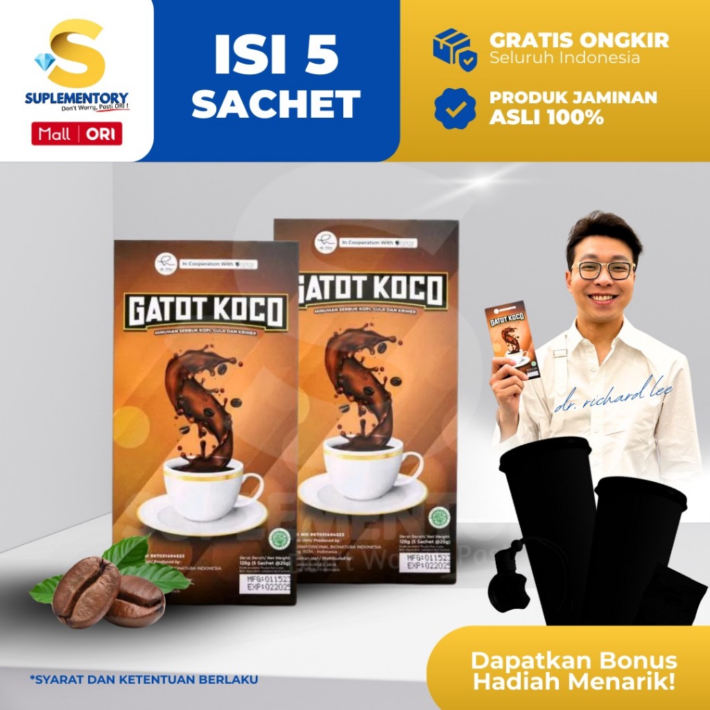 

Bundling dr.Hen 2 Box Kopi Gatot Koco 1 Box 5 sachet