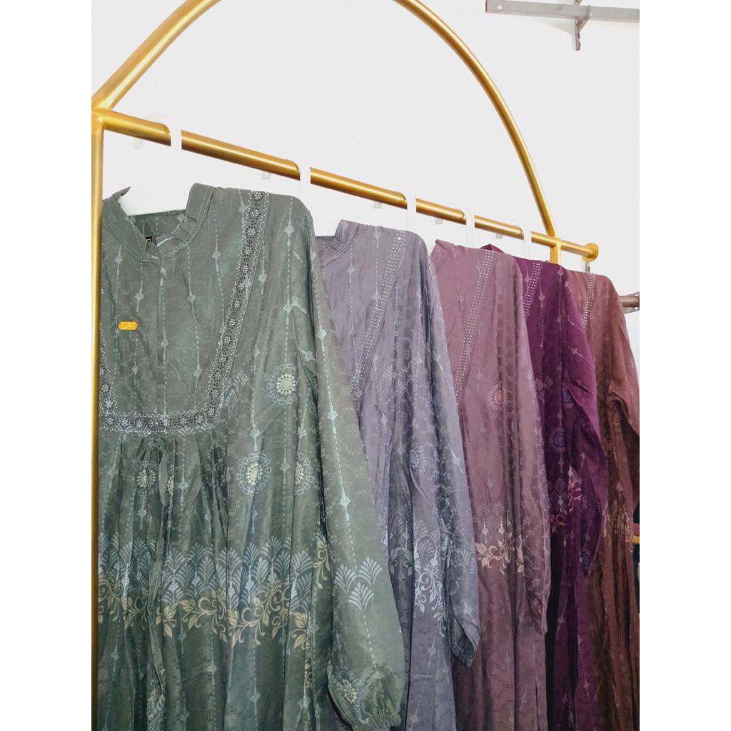 GAMIS MOTIF BAHAN JAGUAR PREMIUM