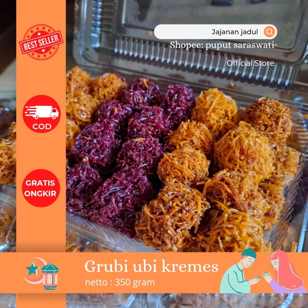 

GRUBI KREMES (UBI MADU) isi 42 butir