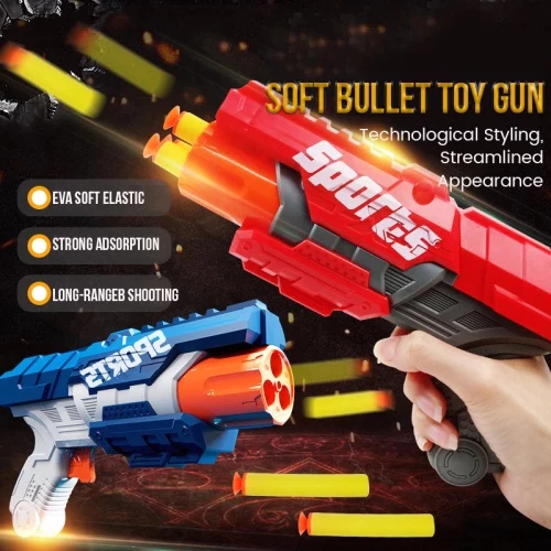 【Harga grosir】Soft Bullet Gun Pistol Mainan Anak Mainan Gun Mainan Airsoft Mainan Tembakan Sniper Ma