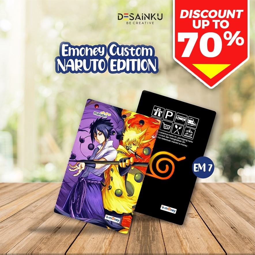 E-money NARUTO Edition / Emoney Anime game / Kartu E-Toll Murah / FLAZZ / TAPCASH / TAP CASH / BRIZZ
