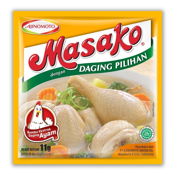 

Masako Bumbu Penyedap Rasa Ayam/Sapi Sacet 9g