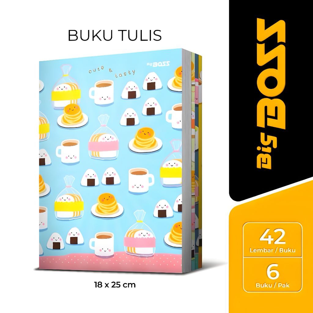 

Buku Tulis BigBoss 42 Lembar Isi 6 Buku - Kertas Putih Tebal Premium Untuk Sekolah