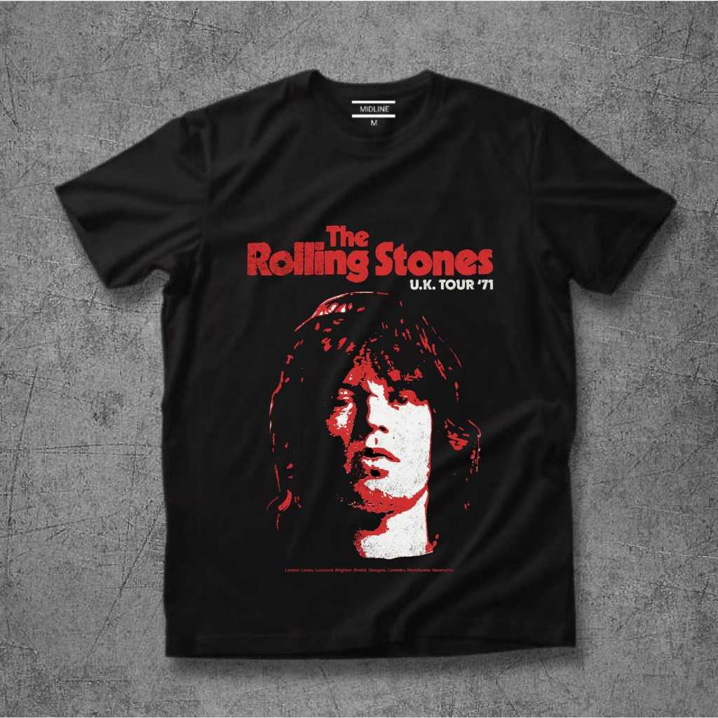 Tshirt RS tour Mick jagger premium cotton