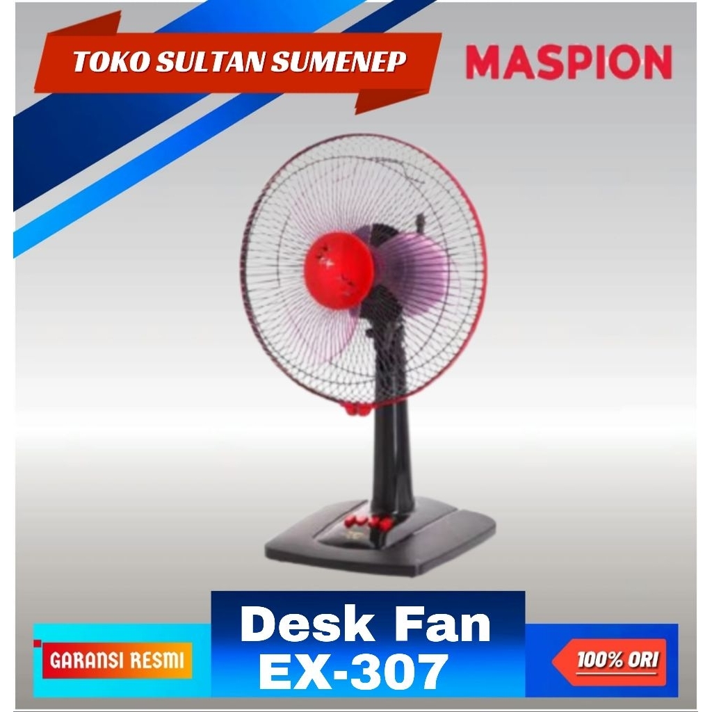 Maspion EX 307 Desk Fan/Kipas Angin Duduk