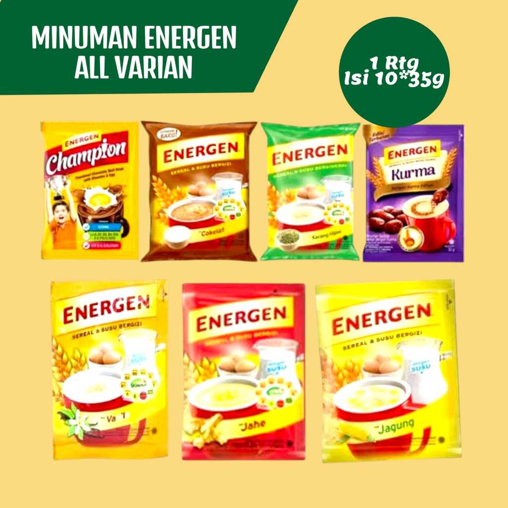

ENERGEN Sereal Renceng ALL VARIAN isi 10 Sachet