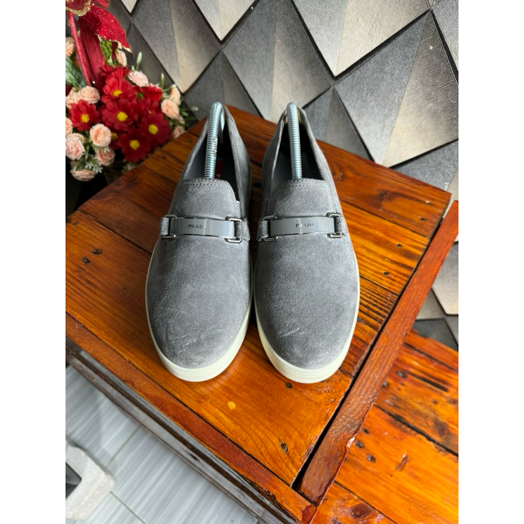 prada slip on sneakers