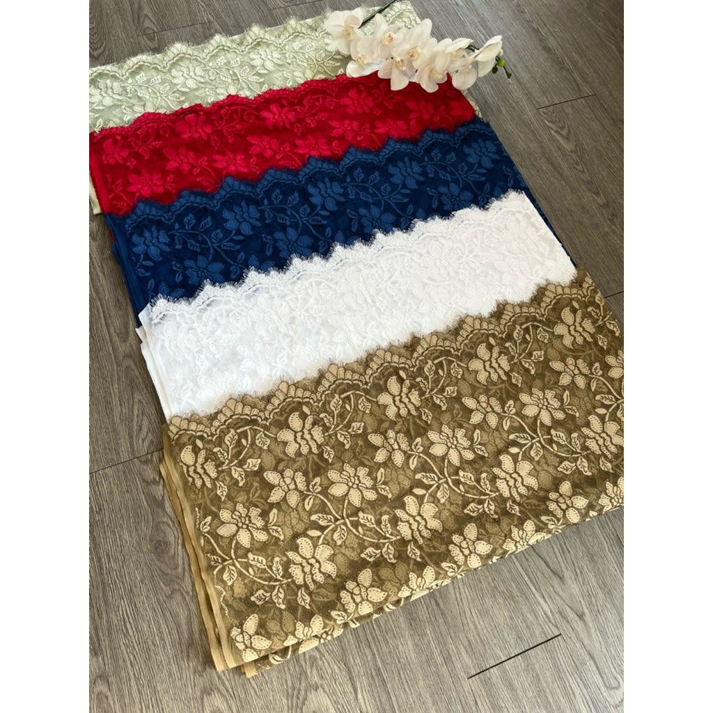 Aleta kain semi Prancis,kain premium,kain kebaya