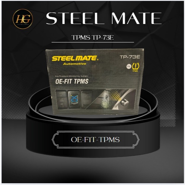 STEELMATE TP-73E External Screw-on (TPMS) Tire Pressure Monitoring System for Cars