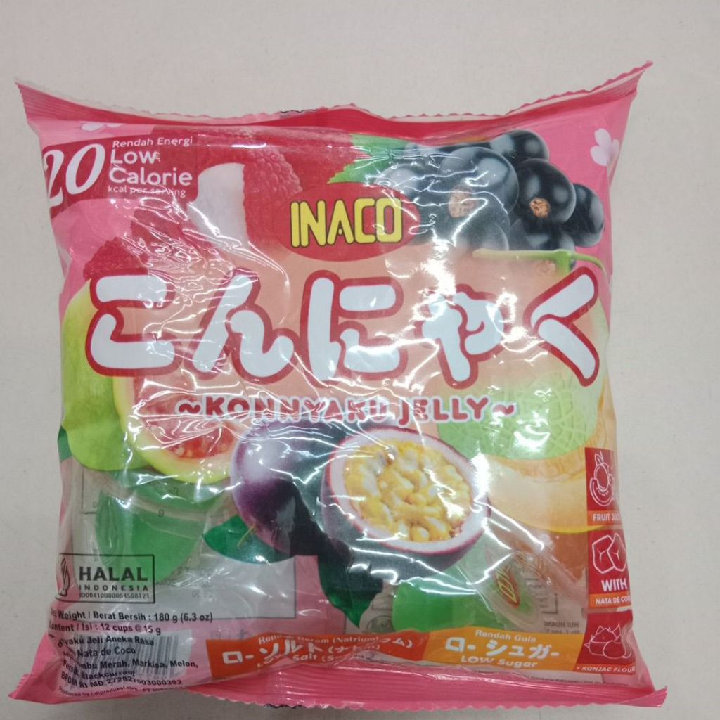 

INACO KONNYAKU JELLY ISI 12 pcs