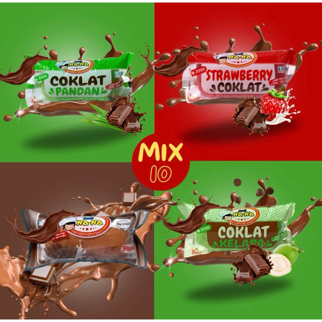 

ROTI NANA ROTI PANJANG MIX ALL VARIAN (Bundling 5 PCS)