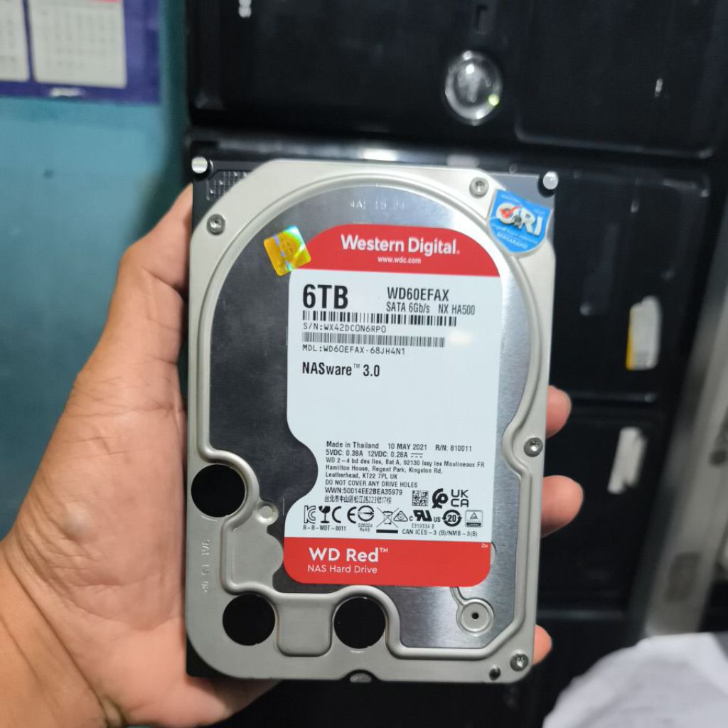 Hardisk 6tb 3.5inch sata  WD red  murah hdd pc komputer 6TB