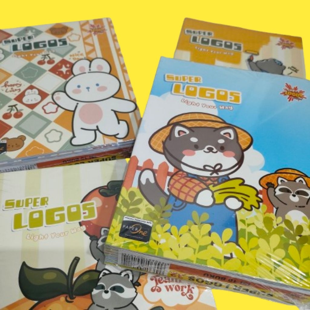 

Buku tulis Super Logos 32 by Vision 1 pack isi 10 buku