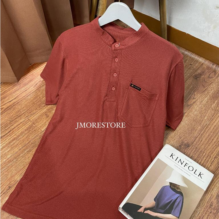 Kaos Kemko Kemeja Koko Pria By JMORE Bahan Lacos & Pique CVC 24s Simple Semiformal Polos