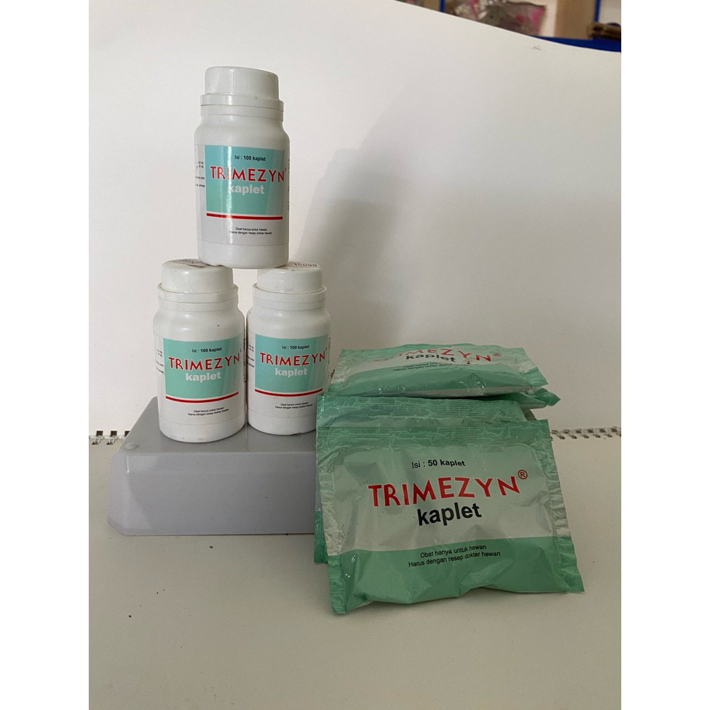 Trimezyn Kaplet Isi 50 & 100 Kapsul - Obat Pilek Snot Ngorok Ayam