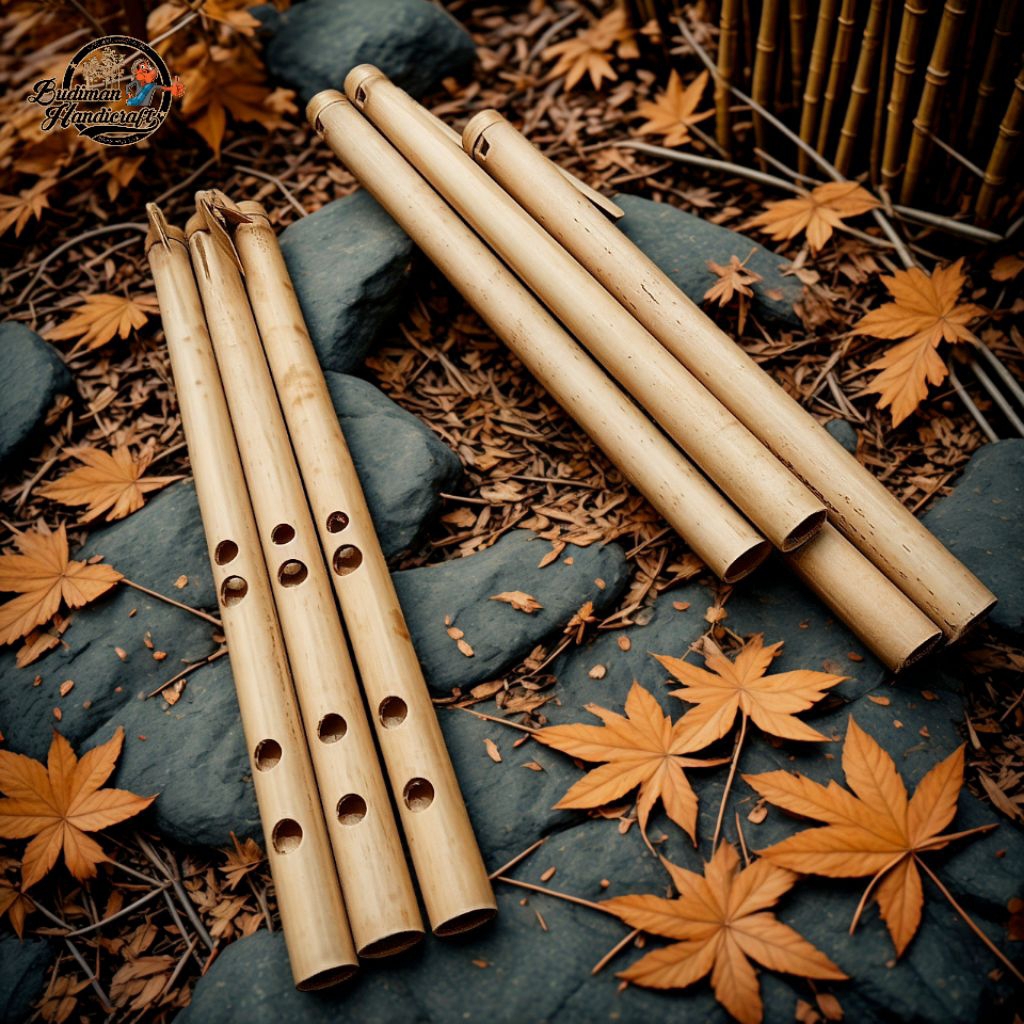 Seruling / Suling Bambu Sunda Lubang 4 Tinggi ±32cm