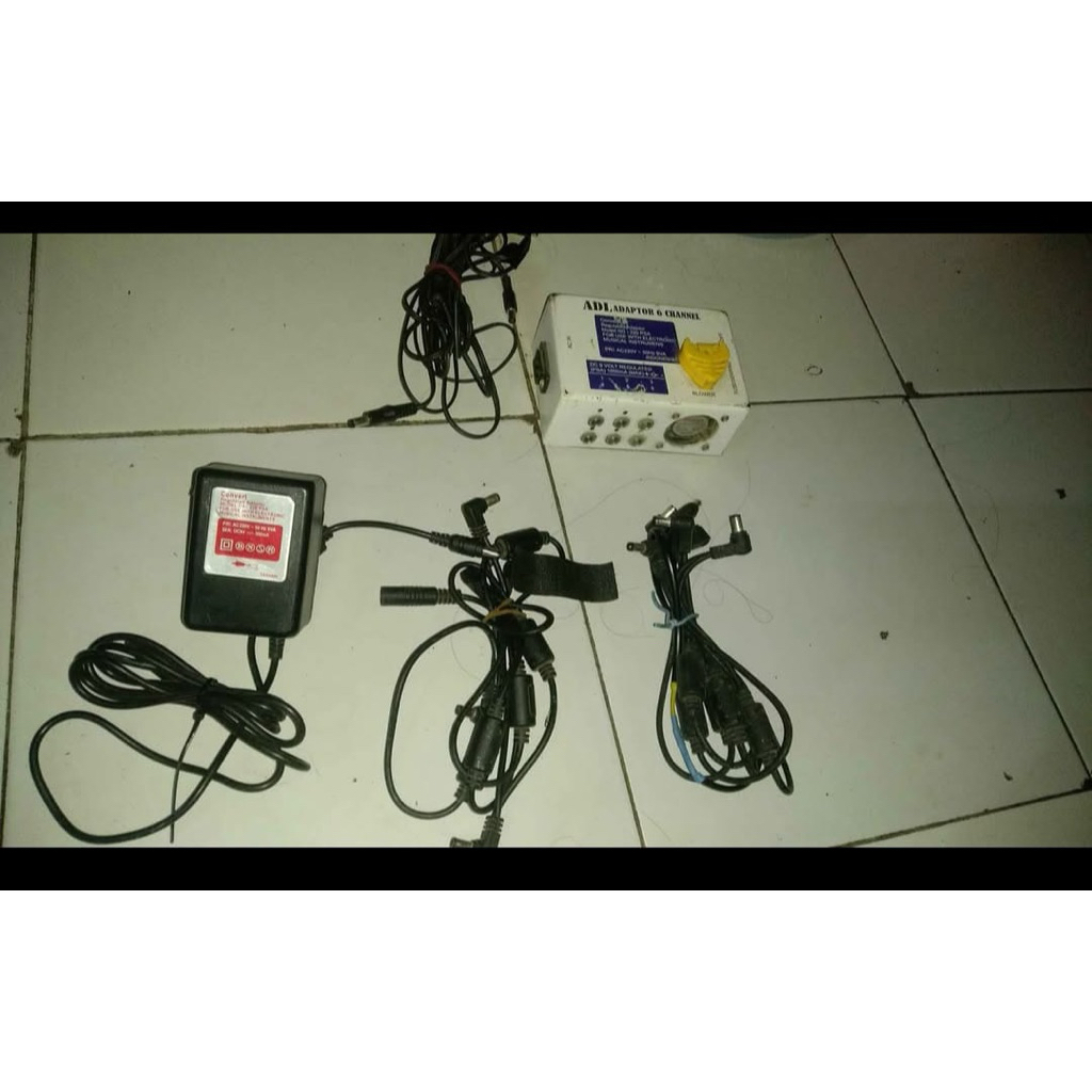 adaptor power suplay efek 6 chanel