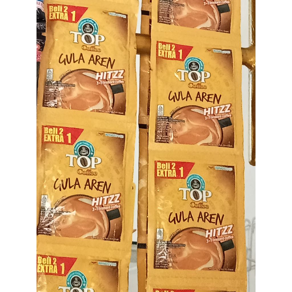 

TOP Coffee Gula Aren Kopi Instan TOP KOPI AREN [22 g/ 15 Sachet/ Renceng