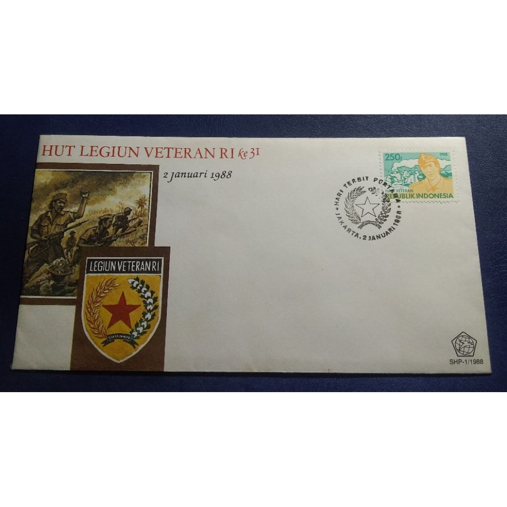 

Sampul Hari Pertama (SHP) Hut Legiun Veteran RI ke 31 Tahun 1988