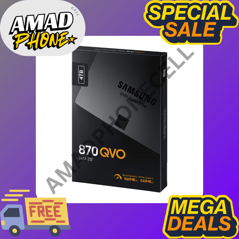 SSD 4TB SAMSUNG 870 QVO SATA MZ-77Q4T0BW