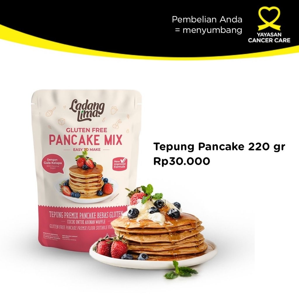 

Ladang Lima Tepung Pancake Tepung Kue Tepung Pancake Waffle Instant Gluten Free