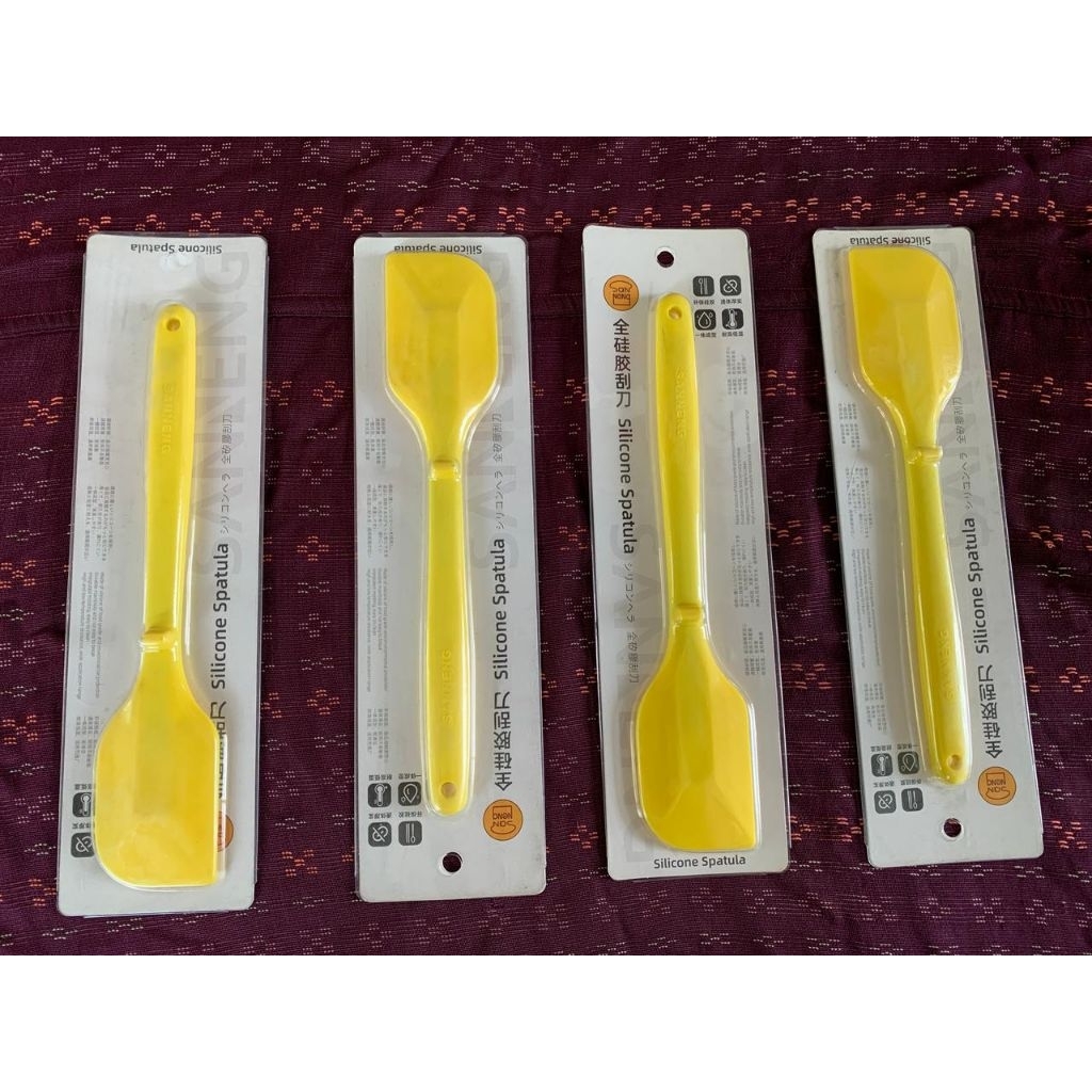 Sanneng Spatula Silicone Heat Resistant Silicone Spatula Collor Yellow