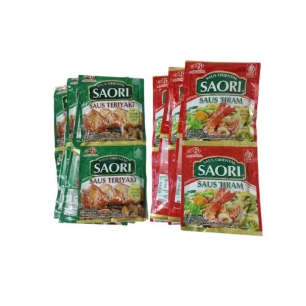 

Saori Saus Tiram / Saus Teriyaki 1 Renceng isi 10 Pcs