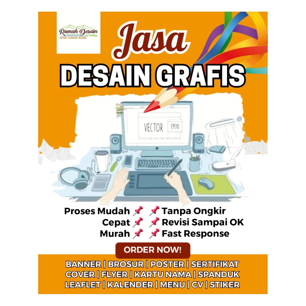 Jasa Desain Grafis - Desain Banner Brosur Leaflet Flyer Kalender Spanduk | Murah Berkualitas