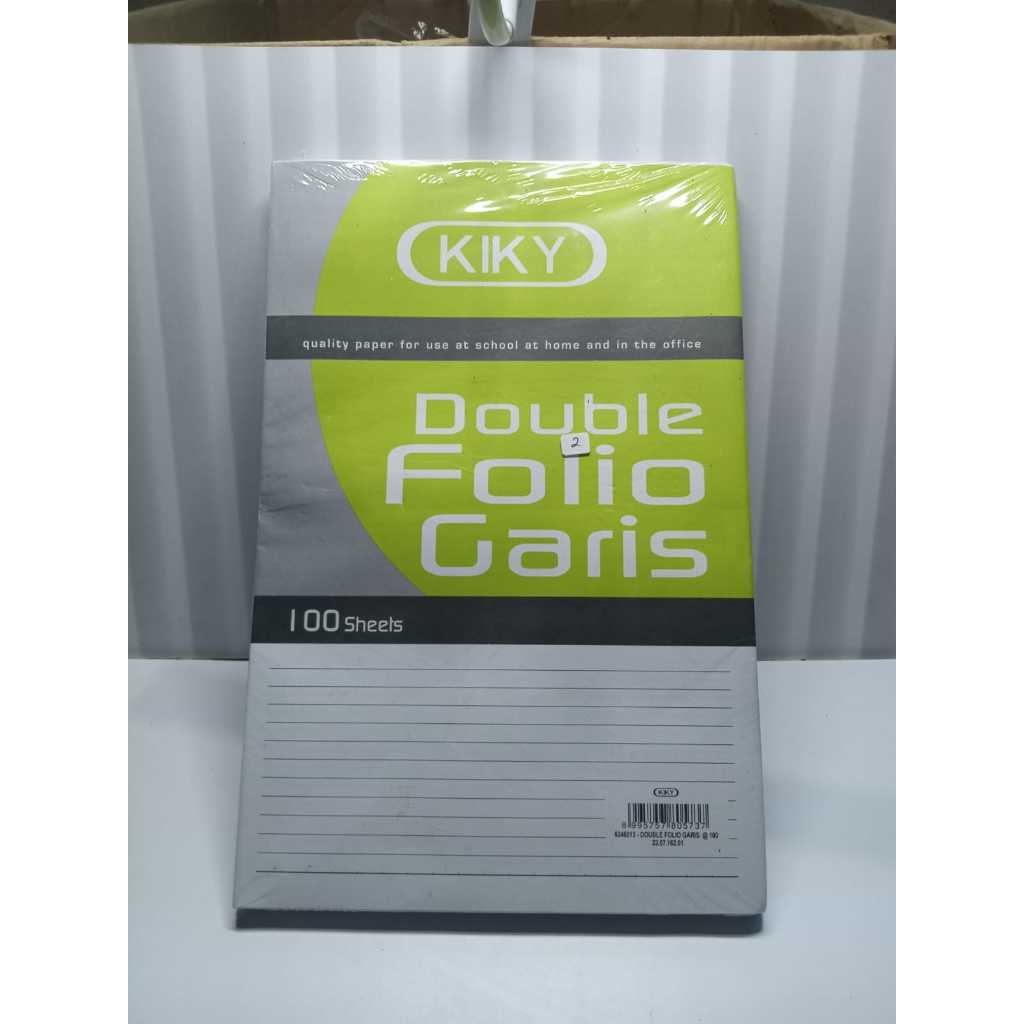 

Double Folio Bergaris Kiky Kertas F4 Bergaris - 1pack berisi 10 lembar