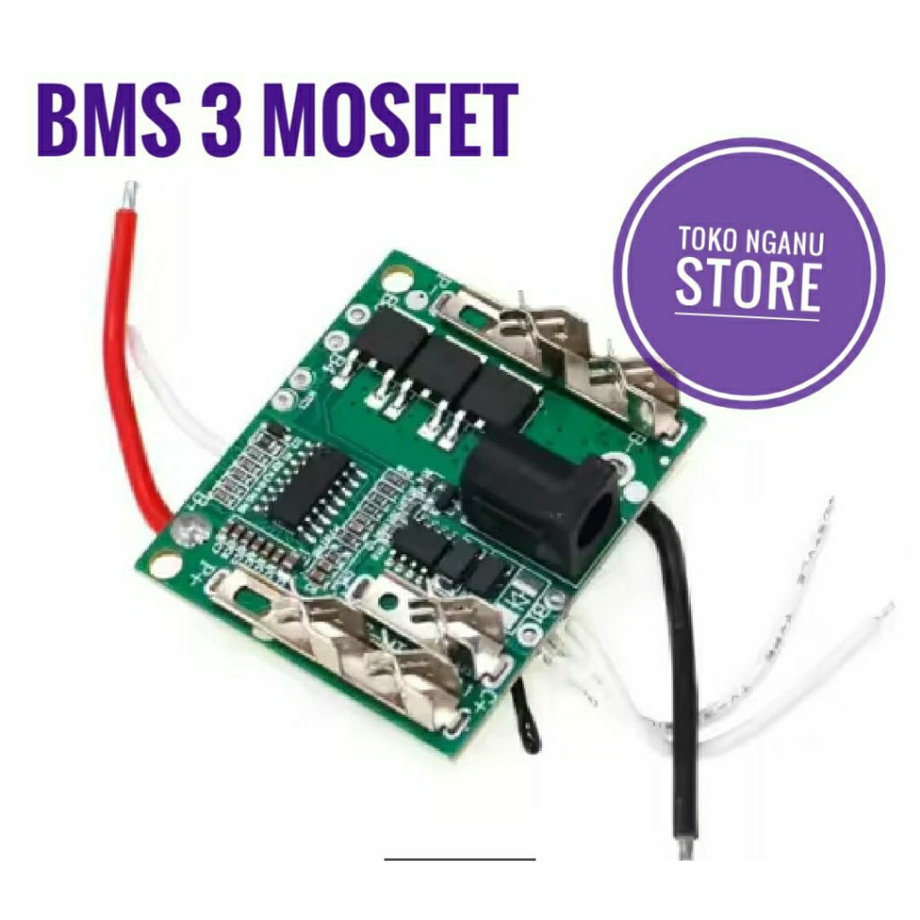 BMS BATERAI BOR PAPAN  PELINDUNG BATERAI BOR 3 MOSFET