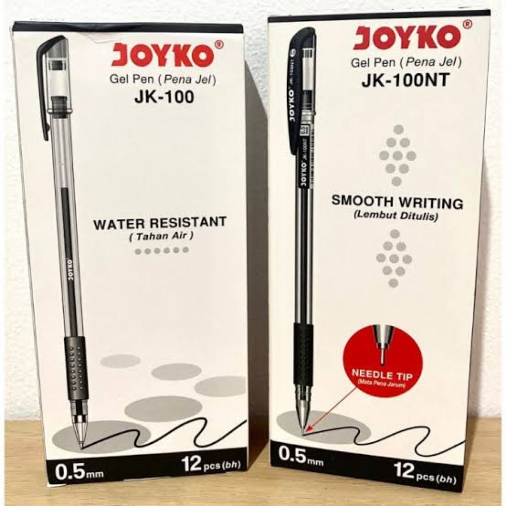 

Set 12 Pcs Pulpen Gel Carinex Business JK-100 JK100NT Joyko Gosir