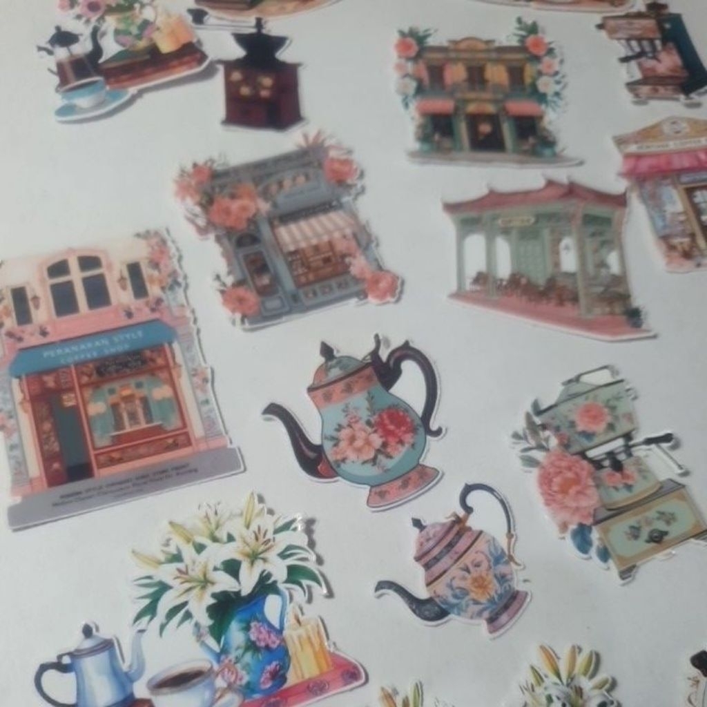 

ARTDOESWORK Chinoisery heritage coffee stiker transparan