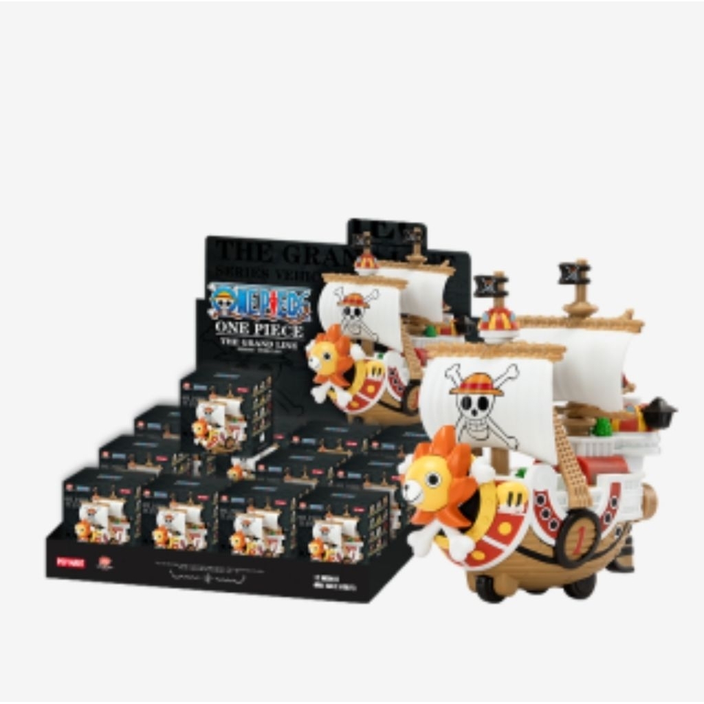 POP MART - ONE PIECE The Grand Line Series Vehicle Ship Kapal Action Figures Blind Box